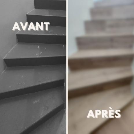 Rénover son escalier avant/apres