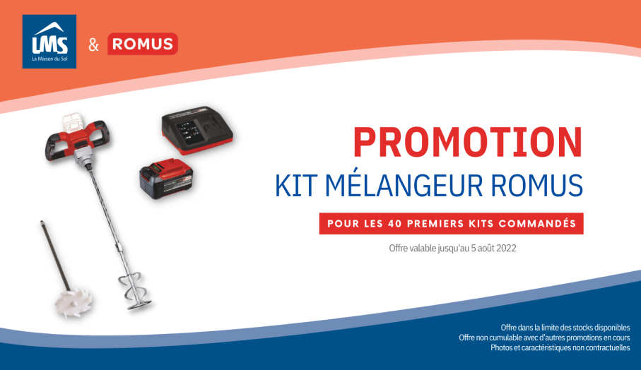 Promotion Kit Mélangeur Romus