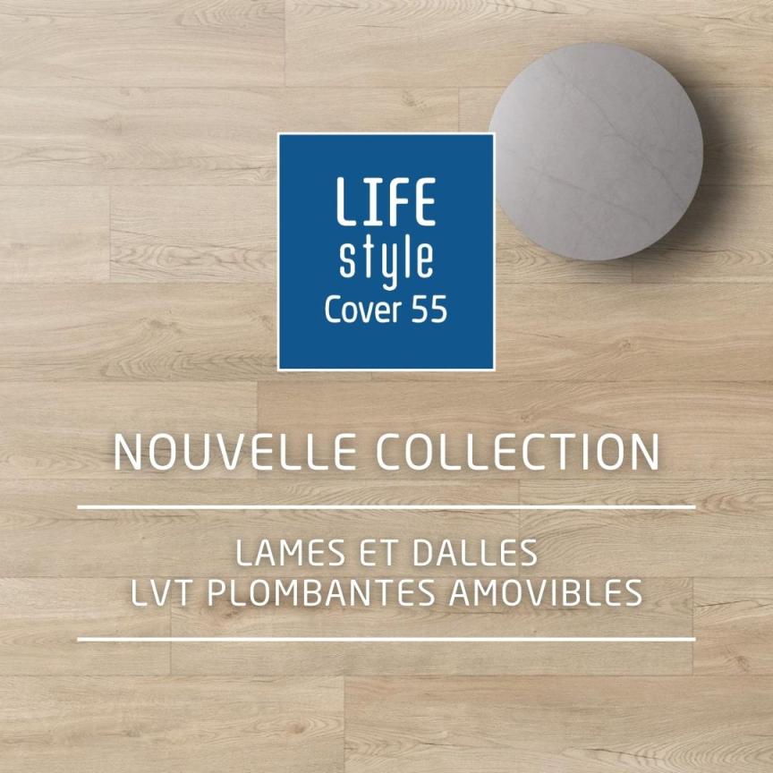 Nouvelle collection Lifestyle Cover 55 LVT plombant amovible